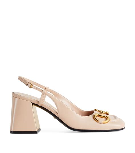 gucci horsebit slingback pumps.